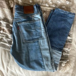Levi’s patchwork jeans